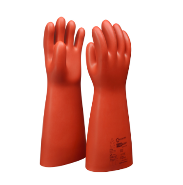 Isolerhandskar i naturgummi med ljusbågsskydd (Touch-E) 36000 V AC